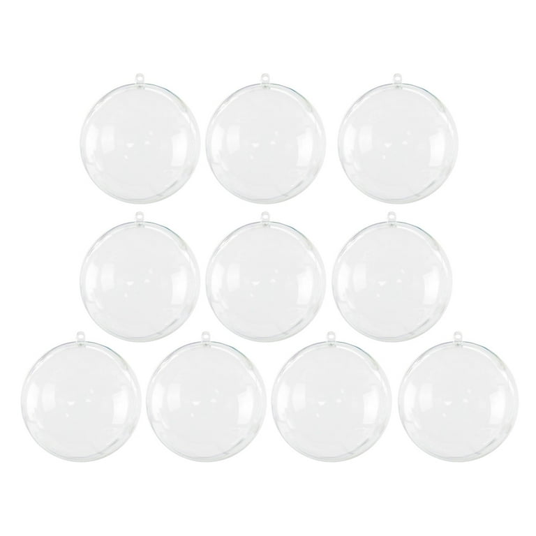 Christmas Clear Bubbles Transparent Ball Plastic Fillable Sphere Ornament For Home Decoration Wedding Birthday Party Gift Box 8 Sizes