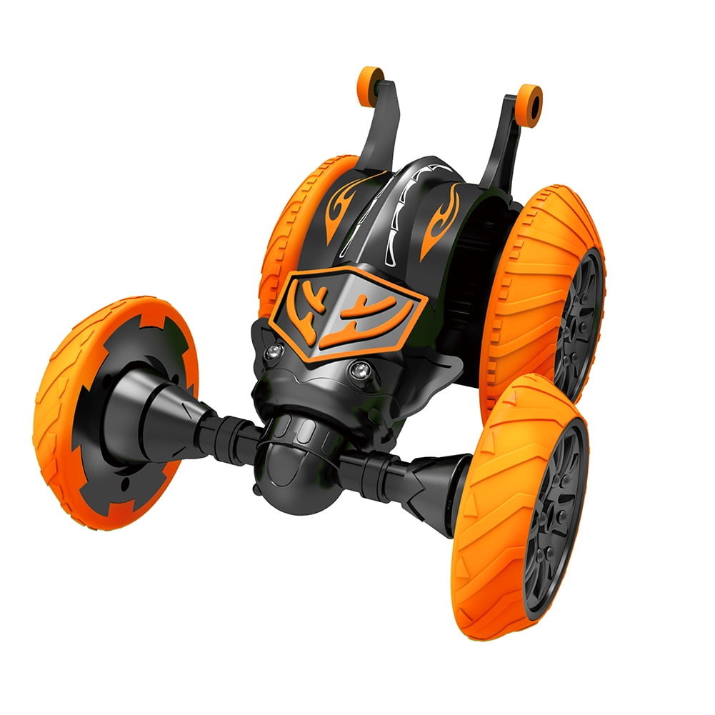 Kepooman Child' s 360° Flip RC Stunt Car with Lights, 13.3" x 7.08" x 4.7", Orange Kepooman Child' s 360° Flip RC Stunt Car with Lights, 13.3" x 7.08" x 4.7", Orange