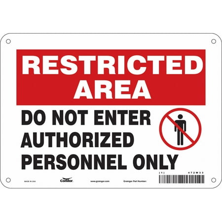 

Condor Safety Sign DO NOT ENTER 7 x10 472W33 472W33 ZO-G5265701