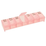 Pill Box Light Red Braille - English and French