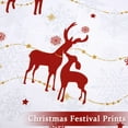 thumbnail image 3 of Christmas Duvet Cover Queen, Reversible Printed Comforter Cover Set Christmas Holiday Decorative Bedding, Soft Microfiber Red Duvet + 2 Pillow Shams (Christmas Reindeer and Snowflake, Queen), 3 of 9