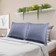thumbnail image 2 of Juego de fundas de almohada de satén PiccoCasa, 2 fundas de satén sedoso para almohadas estándar/reina, gris pizarra, 2 of 7