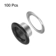 thumbnail image 3 of Unique Bargains 100 Pcs Œillets 3/10 Pouce (8mm) Trou d'Identification Œillet Autoportant en Métal avec Rondelles pour Cuir Noir Mat, 3 of 7