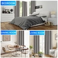 thumbnail image 5 of JIATER Blackout Curtains,42 x 63 inch Blackout Curtains Set of 2 Panels,Thermal Insulated Curtains for Bedroom Living Room,Grommet Window Drapes Curatins,Charcoal, 5 of 8