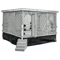 Steel Cage Playset & Wrestling Ring for WWE & AEW Wrestling Action Figures