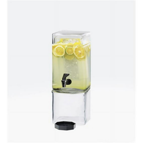 Cal Mil 1112-1A 1.5 Gallon Square Acrylic Beverage Dispenser