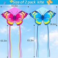 thumbnail image 2 of Butterfly Kite for Kids & Adults Easy to Fly 2 Pack- Beach Kites with Long String for Kids Ages 4-8-12,Perfect for Toddlers, 2 of 3