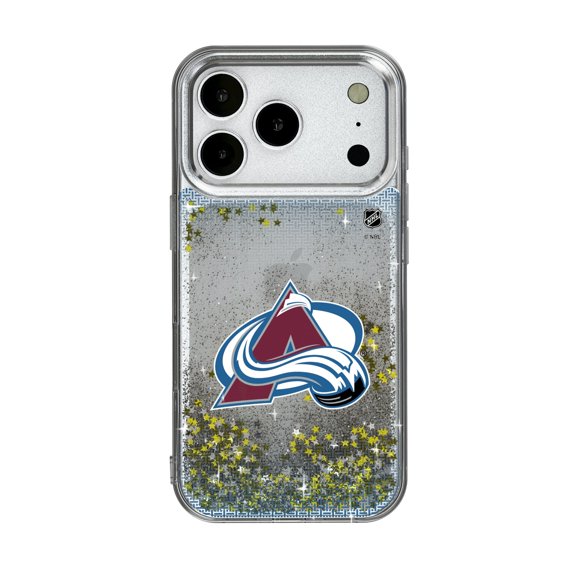 Colorado Avalanche Linen Logo iPhone Glitter Case