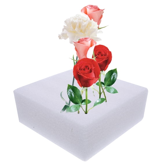 RENACLIPY Floral Foam Blocks White 2 Pieces Sturdy for Flower Arrangements and Crafts