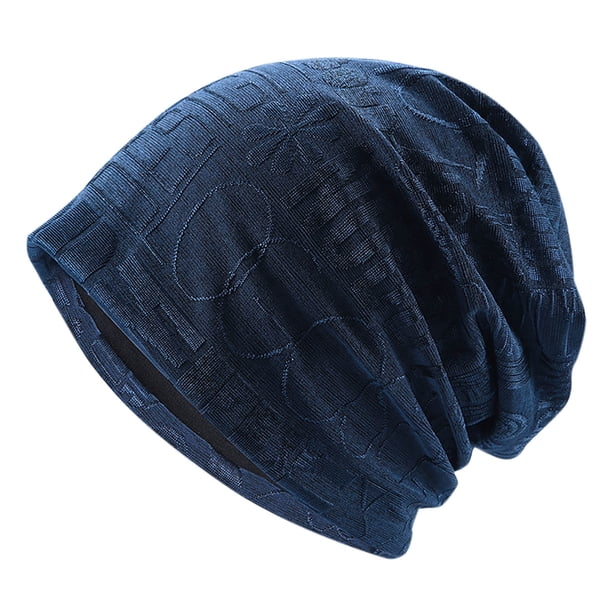Sombreros de moda para mujer, de color liso, a rayas, de invierno, de punto, con diadema, gorro de punto para mujer