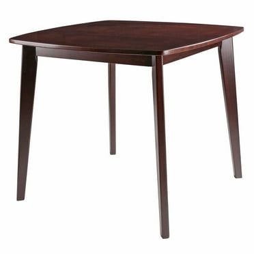 Winsome Wood Pauline Dining Table, Tapered Legs, Walnut Finish