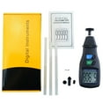 thumbnail image 4 of 2 in 1 Digital Tachometer,Contact/Non-Contact Photo Tachometer RPM Tach Meter | 2.5-99,999 RPM Accuracy with Linear and Rotation Speed Measurement Wheels, 4 of 4