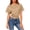 Khaki, variant on ZZwxWA Womens Slim Fit Short Sleeve Crop Tops Summer Trendy Y2K Round Neck Tee Shirt Casual Basic Cotton Blouse