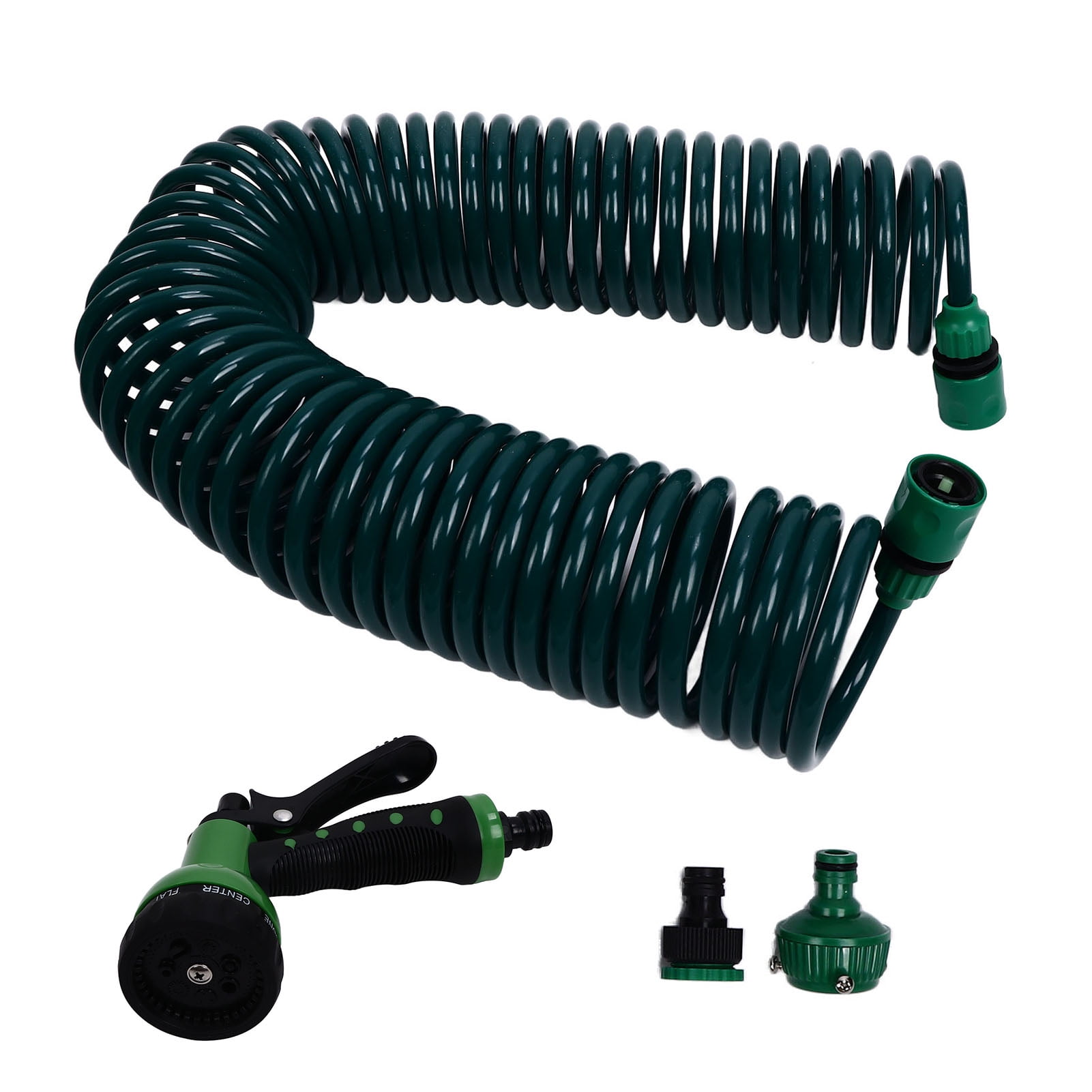 XCDMJ Tuyau d'arrosage flexible en spirale de 7,5 m - Kit complet pour douchette de XCDMJ Tuyau d'arrosage flexible en spirale de 7,5 m - Kit complet pour douchette de