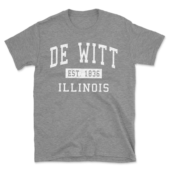De Witt Illinois Classic Established Men's Cotton T-Shirt