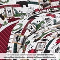 thumbnail image 3 of Southshore Fine Living, Inc. Reversible Holiday Bedding Set with 2 Prints - Red Plaid Cabin Print, 3 of 9