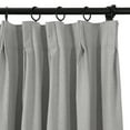 thumbnail image 3 of TWOPAGES Light Blocking Drape 42 W X 96 L Inch Pinch Pleat Blackout Curtain for Kitchen, 1 Panel, Light Grey, 3 of 5