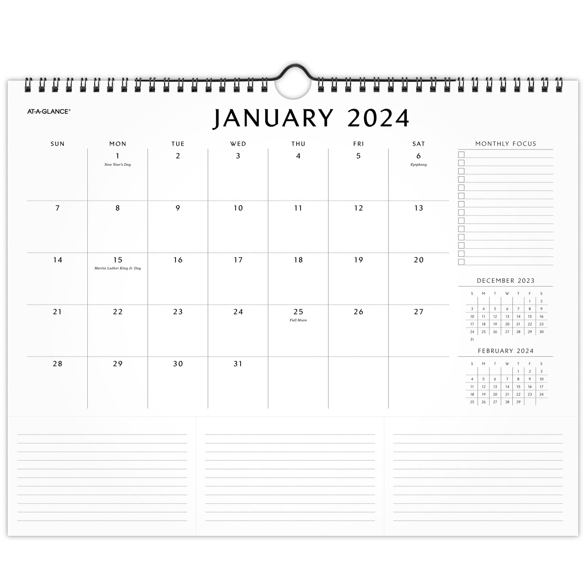 ATAGLANCE Elevation 2025 Monthly Wall Calendar Medium 15 x 12