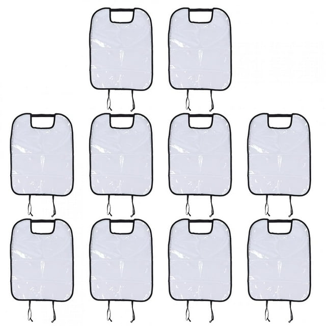 10 fundas protectoras para respaldo de asiento de bebé, antipatadas, antibarro, para coche, camión, SUV, color negro