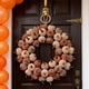 thumbnail image 5 of Decoraciones de Halloween, adornos de Halloween, regalos de Halloween. Corona de calabaza artificial envuelta en tela. Corona decorativa para Acción de Gracias. Corona de calabaza para colgar en la pu, 5 of 8