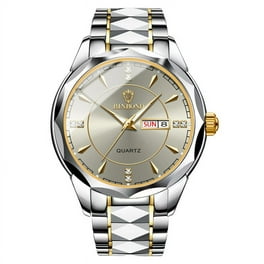 Daniel Klein 42mm Mens Analog Watch, Ceramic Dial, Stainless