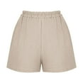 thumbnail image 6 of Ashirexll Women's Shorts, Summer Shorts for Women, Casual Vintage Pants Color Pocket Shorts, 6 of 7