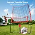 thumbnail image 2 of WARMOUNTS 11*8 ft Volleyball Net w/ Ball Return Collection, 2 in 1 Volleyball Training Equipment Adjustable Height, Volleyball Net for Backyard Hitting Serving Passing, 2 of 7