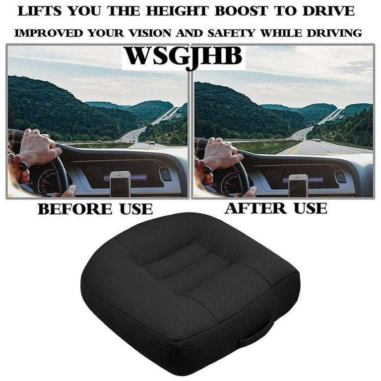 Car Booster Seat Cushion Heightening Height Boost Mat Breathable Portable  Car Seat Pad Fatigue Relief Suitable For Cars