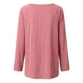 thumbnail image 5 of KIHOUT Women Casual T-Shirt Loose Long Sleeve Tops Solid Blouse, 5 of 7