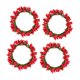 thumbnail image 2 of 4 anillos para velas, portavelas de pilar, guirnalda de bayas, anillo de vela, corona de velas pequeña para el día de San Valentín y Acción de Gracias Rojo, 2 of 8