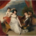 thumbnail image 3 of Sir Thomas Lawrence 15x15 Black Modern Framed Museum Art Print Titled - Maria Mathilda Bingham with Two of Her Children (C. 1810 - C. 1818), 3 of 5