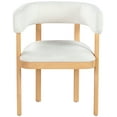 thumbnail image 2 of SAFAVIEH Couture Trystan Scandinavian Boucle Solid Dining Chair, Ivory/Natural, 2 of 14