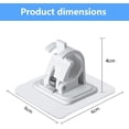 thumbnail image 5 of 6PCS Self Adhesive Curtain Rod Bracket Curtain Pole Brackets No Drilling Drapery Hook Holder Fixing Rod Holder Curtain Wall Brackets for Home Kitchen Bathroom, 5 of 5