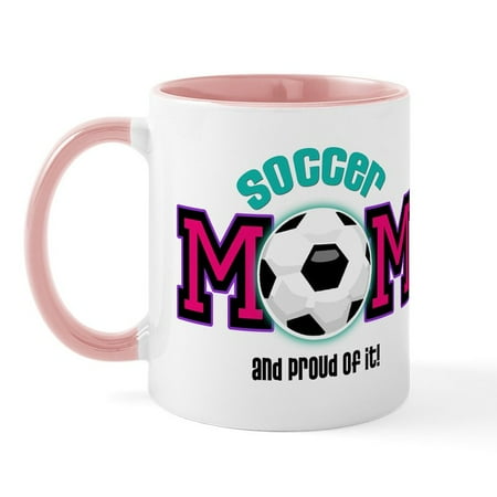 

CafePress - Soccer Mom Mug - 11 oz Ceramic Mug - Novelty Coffee Tea Cup