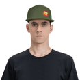 thumbnail image 6 of DouZhe Flat Brim Cap Snapback Hat, Beer Glasses Cheers Prints Adjustable Green Adult Baseball Cap, 6 of 7