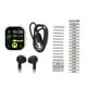 thumbnail image 2 of Reloj Inteligente, 2 En 1 2.01 Pulgadas HD Pantalla Táctil Bluetooth Llamada Fitness Tracker Watch, 250mAh Batería Recargable Relojes Inteligentes Para Hombres Mujer, Correr,, 2 of 7