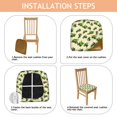 thumbnail image 4 of Cartoon Tractors Green Beige Pattern Seat Covers for Dining Room Chairs Set Of 4,Stretch Printed Washable Chair Seat Cover with Elastic Ties and Button,Removable Waterproof Couch Cushion Covers, 4 of 6