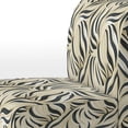 thumbnail image 4 of Designart "Zebra Harmony In Cream" Cream Zebra Upholstered Accent Chair - Modern Arm Chair For Bedroom, 4 of 5