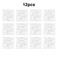 thumbnail image 1 of Luckyn 12 Pcs Écran Suspendu Panneau Séparateur Ajouré Sculpté Cloisons de Rideau Bricolage Déco Artistique Blanc, 1 of 10