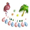 Hawaiian Luau Large Flamingo Star Palm Tree Foil Balloon Banner Party Decor