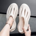 thumbnail image 3 of Clogs for Men Hollow out Water Sandals Quick Drying Garden Shoes Outdoor Nonslip Soft Sole Sneakers Breathable Slip on Slides Beige Size 10.5, 3 of 6