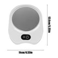 thumbnail image 3 of Constant Temperature Heating Cup Mat, 55°C Milk Insulation Heater, Automatic Cup Warmer Base for Coffee, Tea, and Hot Beverages, Smart Hot Plate, 3 of 6