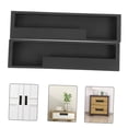 thumbnail image 4 of FONDOTIN 2Pcs Zinc Alloy Door Handle Black Square Simple Design for Home Use, 4 of 8
