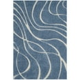 thumbnail image 6 of SAFAVIEH Florida Tamzen Abstract Shag Runner Rug, Light Blue/Cream, 2'3" x 9', 6 of 11