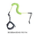 thumbnail image 3 of Coiled Surfboard Leash with Adjustable Length 90-300cm, Ankle Strap, Elastic Rope, Safety and Durability for Paddleboarding and Surfing Accessories, 3 of 6