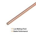 thumbnail image 4 of Uxcell 5Pcs Copper Brazing Rods 19"x2/25" Round Phosphorus Copper Filler Solder Welding Sticks for Refrigerator, 4 of 6