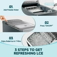 thumbnail image 5 of Simzlife Ice Maker Countertop, 9 Cubes Ready in 6 Mins, 26lbs in 24Hrs, Self-Cleaning Ice Machine with Ice Scoop and Basket, 2 Sizes of Bullet Ice for Home Kitchen Office Bar Party, 5 of 9