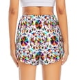 thumbnail image 3 of Picia Mexican Bright Style Pattern Women's 2 in 1 Athletic Running Shorts High Waisted Workout Casual Gym Sweat Shorts with Comfy Liner Zipper Pockets-XX-Large, 3 of 9