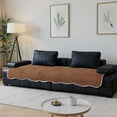 thumbnail image 6 of Eurhowing Velvet Sofa Cover, Non-Slip & Pet-Friendly Couch Slipcover, Scratch-Resistant Washable Furniture Protector for Couch, 36"×71", Coffee, 6 of 9