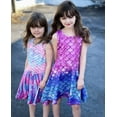 thumbnail image 3 of Aideaone Girls Dress Kids Sleeveless Mermaid Birthday Sundress for 4-13 Years, 3 of 6